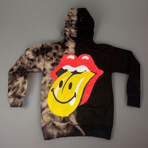 Market x Rolling‎ Stones Smiley Hoodie Men's Small Tie-Dye Limited Edition